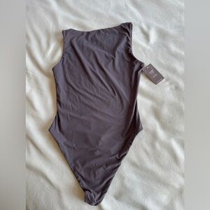 AUDEN Boatneck Thong Bodysuit | Mauve Womens XL